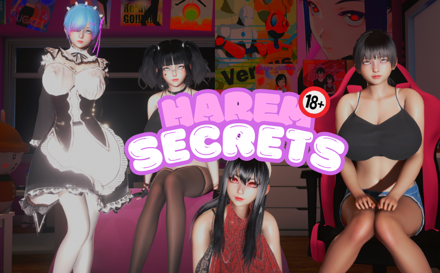 [18+ EN] Harem Secrets – Quyến Rũ Mấy Cô Em Xinh Đẹp Vào Dàn Harem | Android, PC