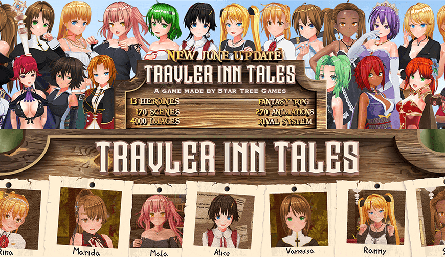 [18+ EN] Traveler Inn Tales – Chiêu Mộ Mấy Em Gái Đồng Hành Xinh Đẹp Và Biến Mấy Ẻm Thành Người Yêu | Android, PC